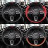 DIY Car Steering Wheel Cover 100% Fit For Mazda 3 Axela    CX-30 MX-30   Auto Interior Accessories