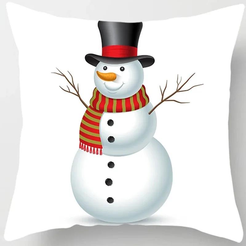 

Наволочки с рождественской тематикой Аксессуары для автомобиля Офис Санта-Клаус Гостиная Диван Домашние наволочки 40x40cm