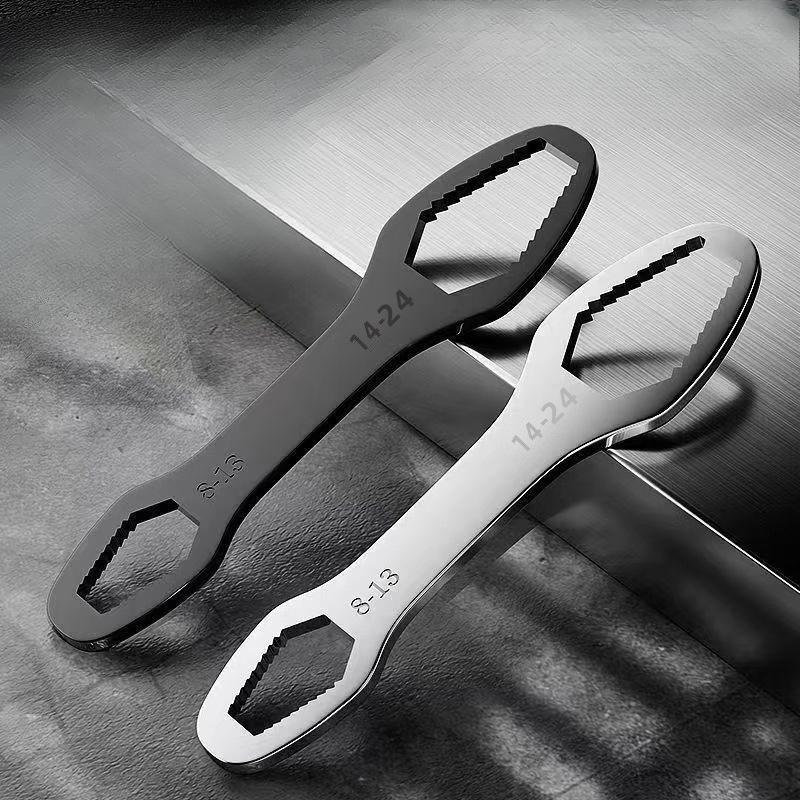 Universal Box Wrench, Small Super-hard Steel Wrench, Self-tightening Wrench, Double-ended Special-shaped Manual Wrench