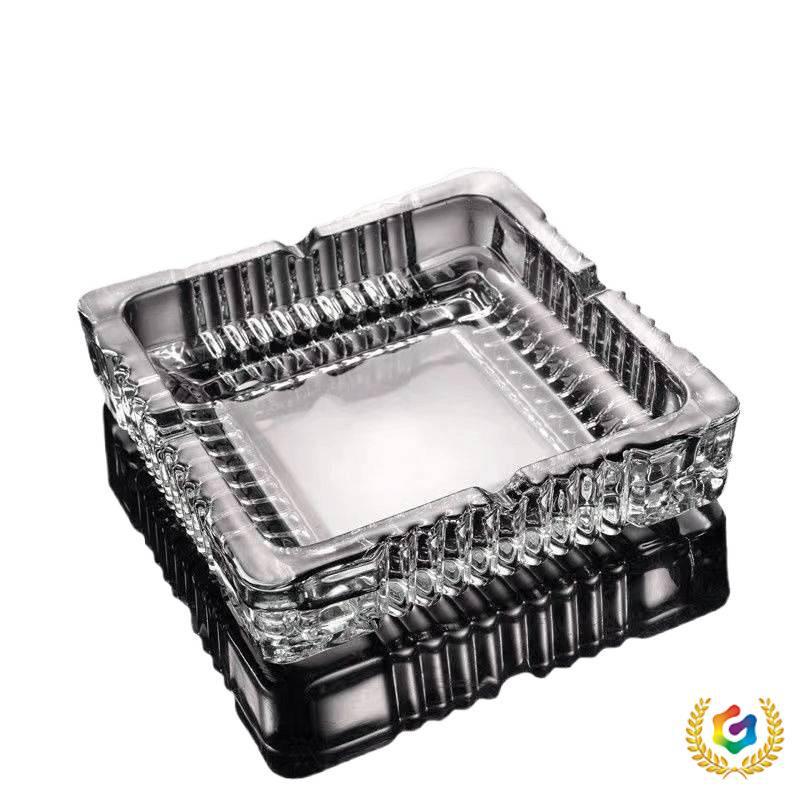 Crystal Glass Ashtray: Trendy, Dustproof & Stylish for Living Rooms