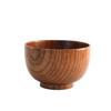 Japanese Retro Jujube Wooden Bowl Handmade Wooden Rice Bowl Children's Solid Wood Bowl Large Noodle Soup Bowl Household Tableware