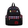 Schoolbag backpack Korean version large capacity schoolbag female campus backpack classic student backpack plaid junior high school student schoolbag
