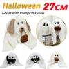 2025 Halloween Ghost with Pumpkin Pillow Stuffed Animal Plush Pillow Ghost Holiday Ornaments for Home Halloween Decoration Gifts