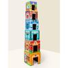 Supermarket Hospital School Wooden Stacked Building Blocks Box Set Children Toys