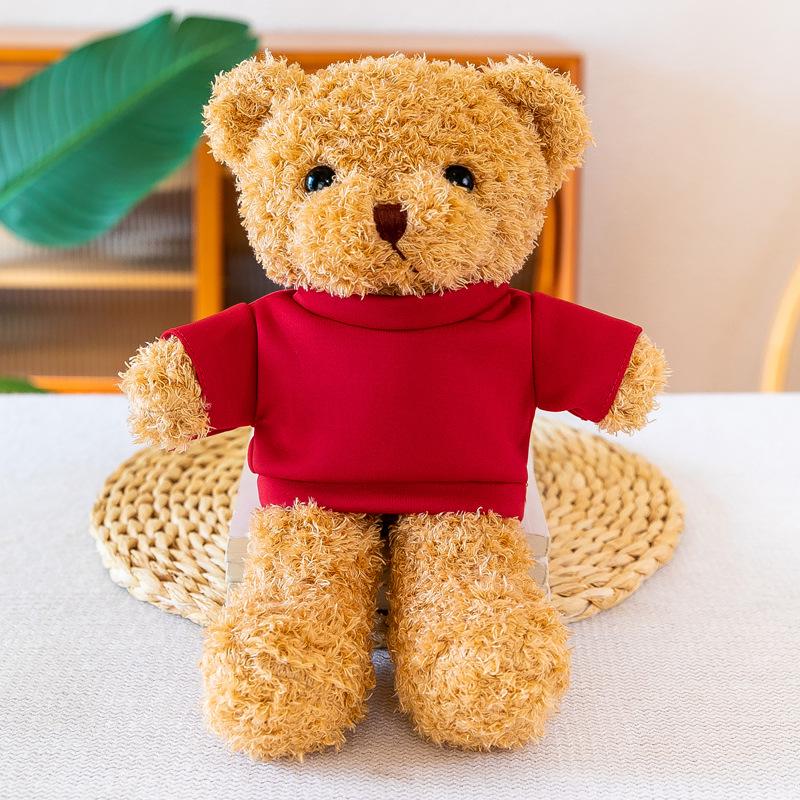 Custom Logo Teddy Bear Plush Toy - Cute Little Bear in Clothes for Gifts & Events