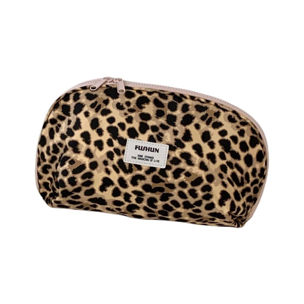 Leopard Print Underwear Organizer Bag Cartoon Puppy Dog Multi-function Bra Storage Bag Close-fitting Large Capacity