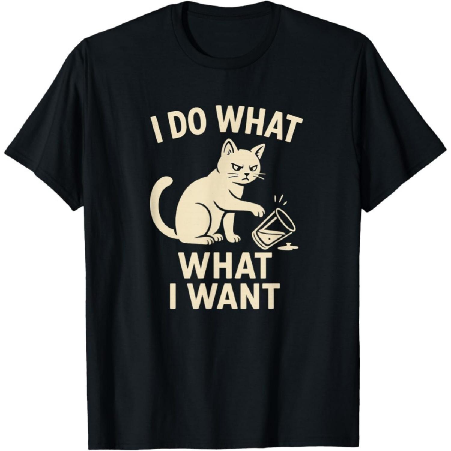 Pertmunsv Sassy Cat Design with Funny Rebellious Cat I Do What I Want T-Shirt XXXXXL разноцветный