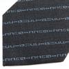 Pristine GUCCI tie Regimental logo stripes Dark gray wool mens Used