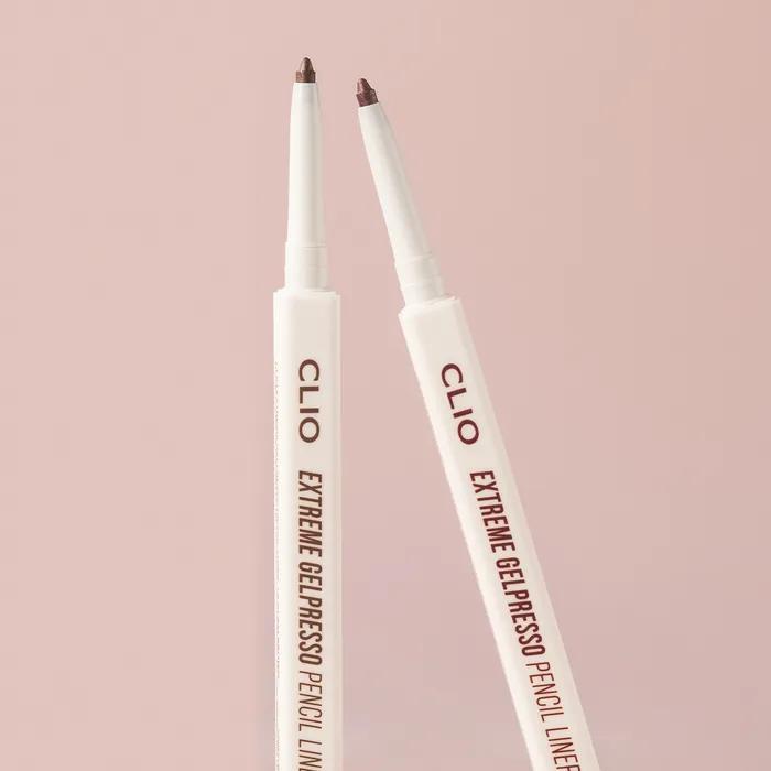 [2PACK] Clio Extreme Gelpresso Pencil Liner [Gift] Mini Remover 001 Black Brown