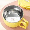 304 Stainless Steel Instant Noodle Bowl Set with Lid - Perfect for Dorms
