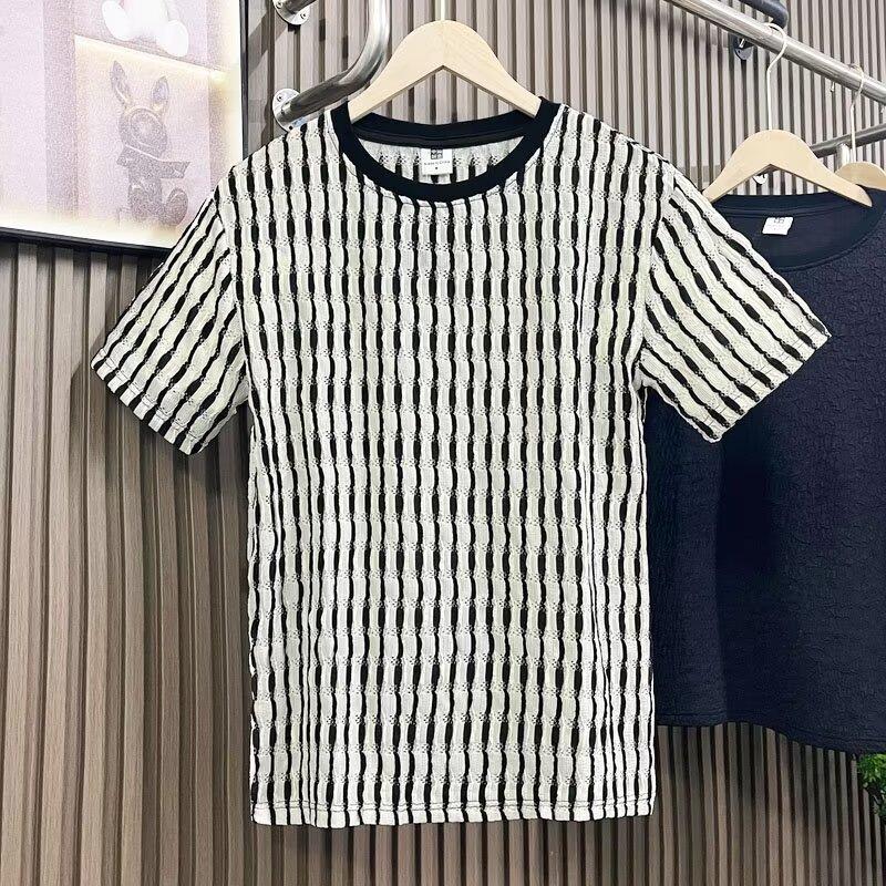 Blue Short-Sleeved T-Shirt Men'S Sports And Leisure Half-Sleeved Men'S Clothing Quick-Drying Loose And Breathable Trendy Men'S Tops Thin
