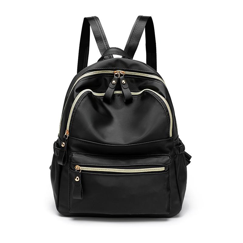 Casual commuter backpack women s new Korean version of fashion simple backpack women s versatile fashion large-capacity schoolbag чёрный