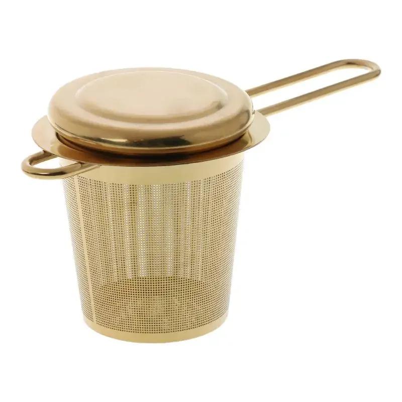 2pcs Reusable Mesh Tea Strainer, Stainless Steel Loose Leaf Tea Filter, Spice Filter With