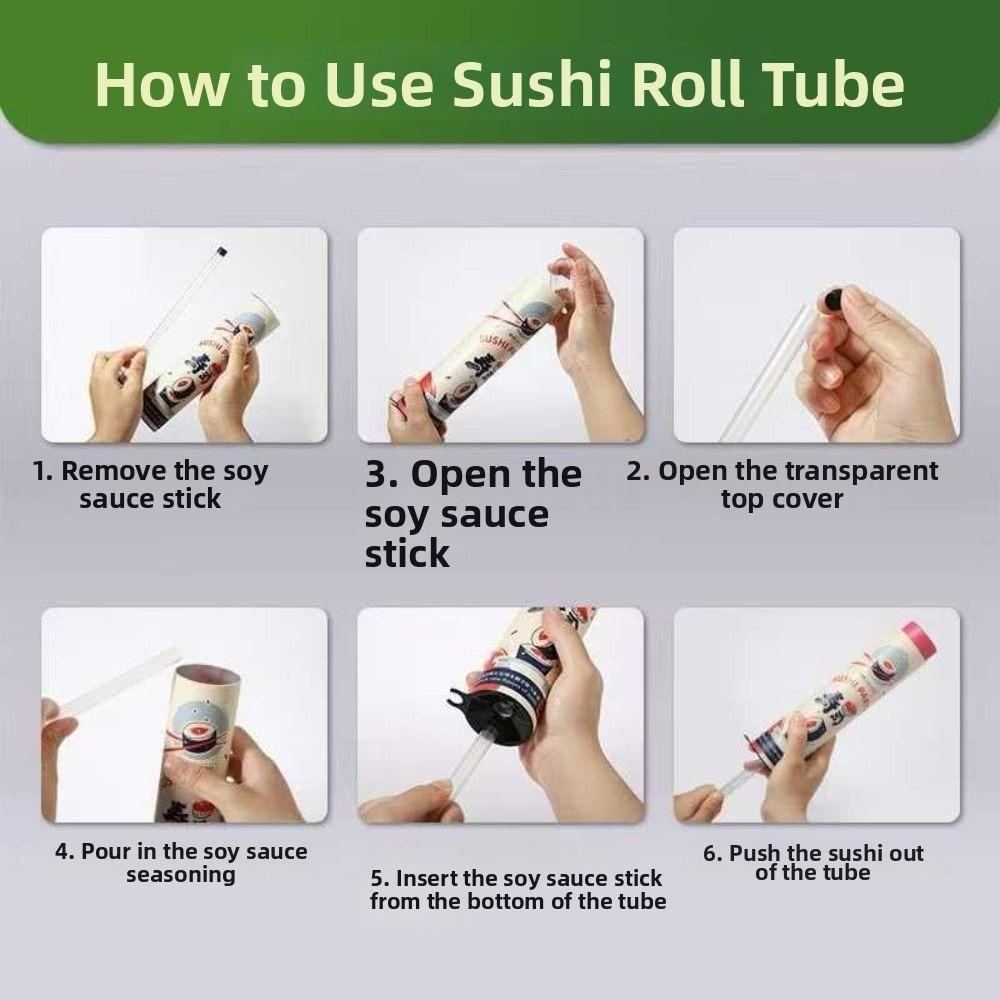 Cutie push sigilată pentru sushi, recipient din hârtie de grad alimentar pentru depozitarea sushi-ului, restaurant japonez de sushi