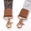 Leopard Print Polyester Lanyard with Badge Clip and ID Card Holder