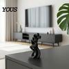 Decorazione Coppia che Balla Statuetta Ballerina che si Abbraccia Stampata in 3D, Scultura Statua Astratta Minimalista, Ornamento per Casa, Ufficio, Soggiorno