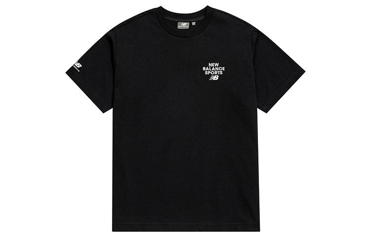New Balance Drop Shoulder Sleeve T Shirt Unisex Black 5ED12093-BK L