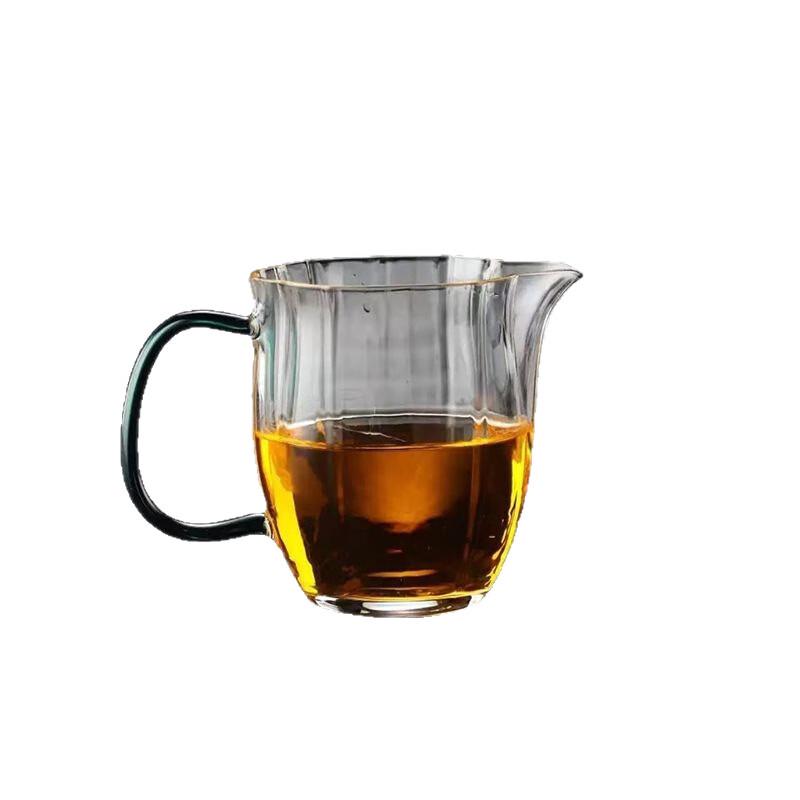 Shangqi Szklany Czarek z ciemnozielonym uchwytem (Zestaw 2)