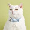 Bow Cat Collar Adjustable Pet Bow Tie Collar with Safety Buckle and Bell Decoration Suitable for Kittens & Puppies Cat Necklace