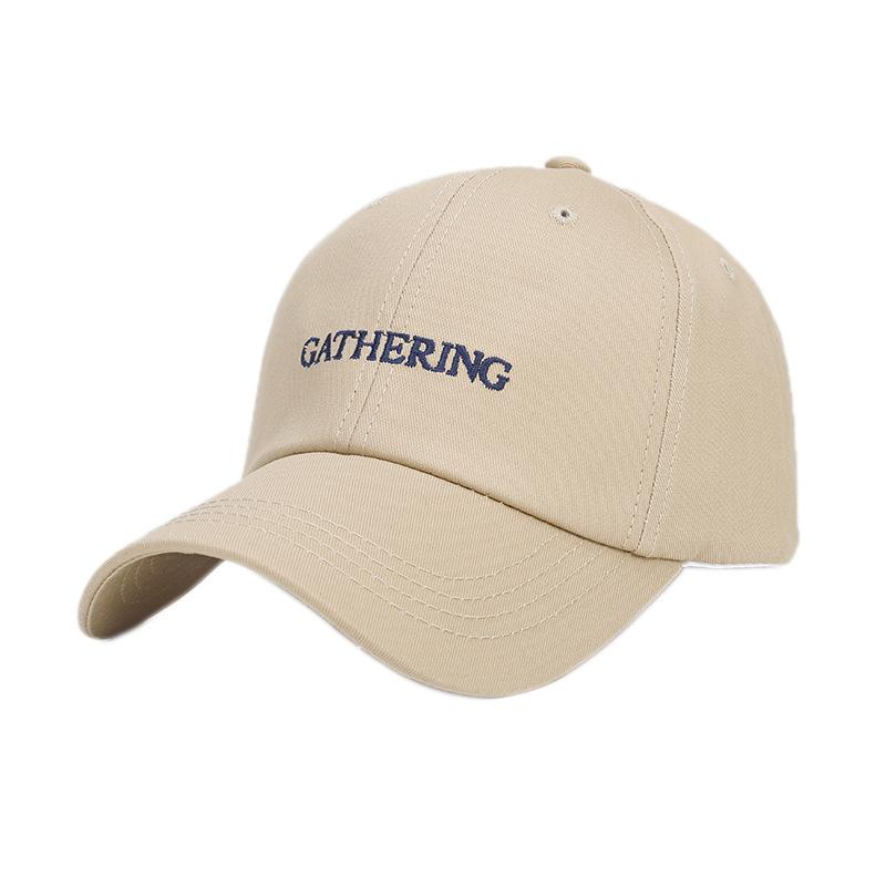 Letter Embroidered Baseball Cap Men's Casual Versatile Cap Women's Outdoor Sports Shopping Sun Protection Visor Tide