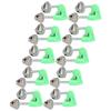 10PCS Lot Rod Tip Clamp Bells Fishing Pole Fish Bite Lure Alarm Alert Twin Bell Ring Clip