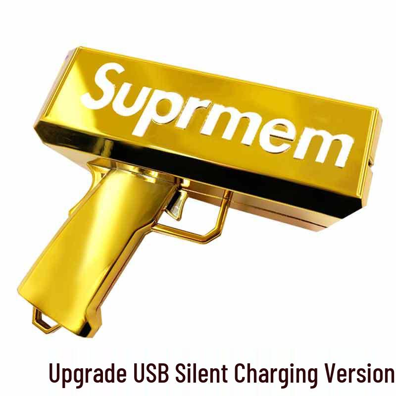 Gold Money Gun: Electric Cash-Spraying Toy for Fun and Relaxation