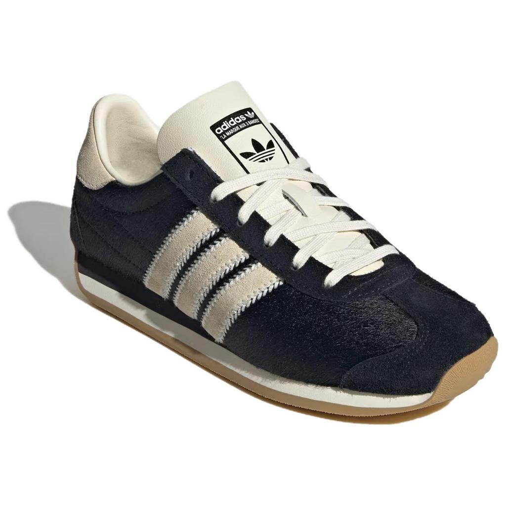 Adidas Country OG Black Pony Hair Women Sneakers Core-Black Cloud-White Golden-Beige JQ0545