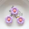 10Pcs Shiny 22X22Mm Flower Series Miniature Flat Back Resin Cabochons For Hairpin Scrapbooking Diy Home Decor Craft Accessories
