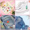 Small Daisy Embroidery Cloth Sticker Cartoon Peony Flower Bag Decoration Computer Embroidery Beautiful Small Red Flower Patch Ironing