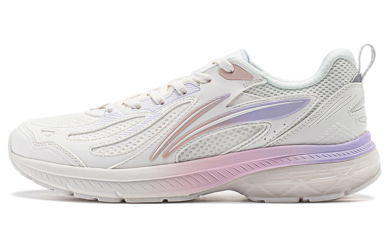 Li Ning Fuyao V2 Амортизирующие Скользкие Устойчивые к истиранию Низкие Беговые кроссовки Женские Туманно-белые ARXT022-4 37