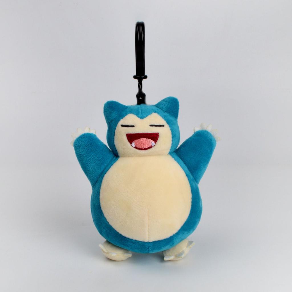 Kawaii Anime Plush Keychain Pikachu Eevee Mew Squirtle Bulbasaur Soft Stuffed Toy Bag Charm Pendant Kids Birthday Gift