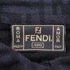 Fendi Zucca Long Sleeve Shirt Black Wool Women Used