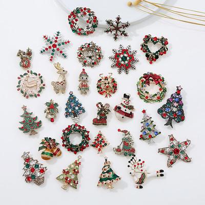 1 STÜCK Schneemann Weihnachten Brosche Kragen Pin Anstecknadel Modeschmuck Weihnachtsgeschenk