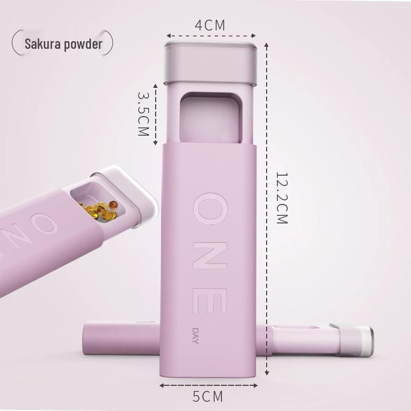 7-Day Portable Pill Organizer: Large Capacity, Morning-Noon-Evening Compartments, Compact Weekly Dispenser