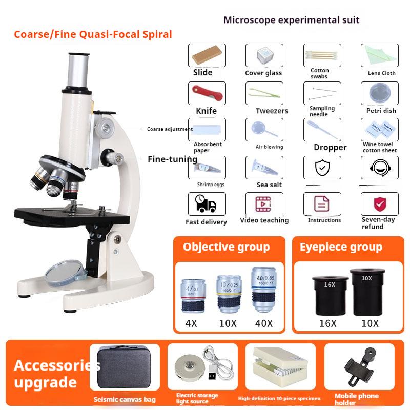 Optical Microscope for Primary and Secondary School Biology Science Popularization Teaching for Children