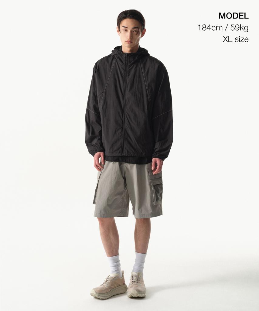 Musinsa Standard [City Leisure] Lightweight Stitch Windbreaker Jacket [Black]