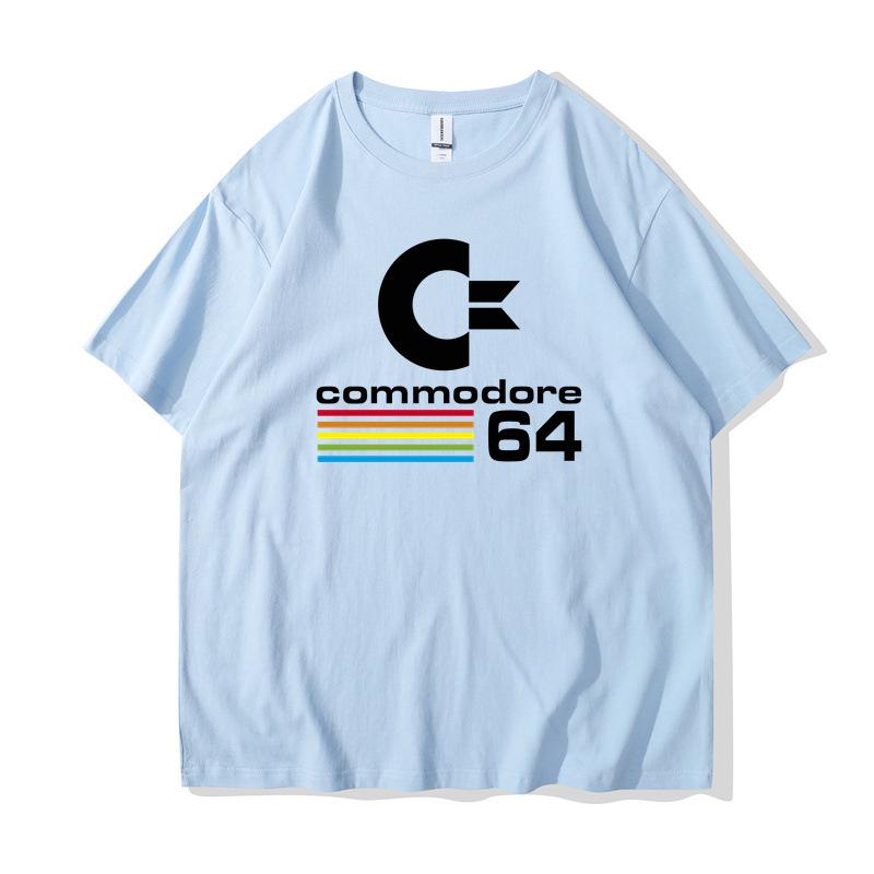 Spring and Summer's 2D Printed Round Neck Short Sleeved Men's and Women's T-shirts