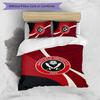 Ensemble de literie 3 pièces imprimé Sheffield United Football, Ensemble de housse de couette de chambre confortable et respectueux de la peau