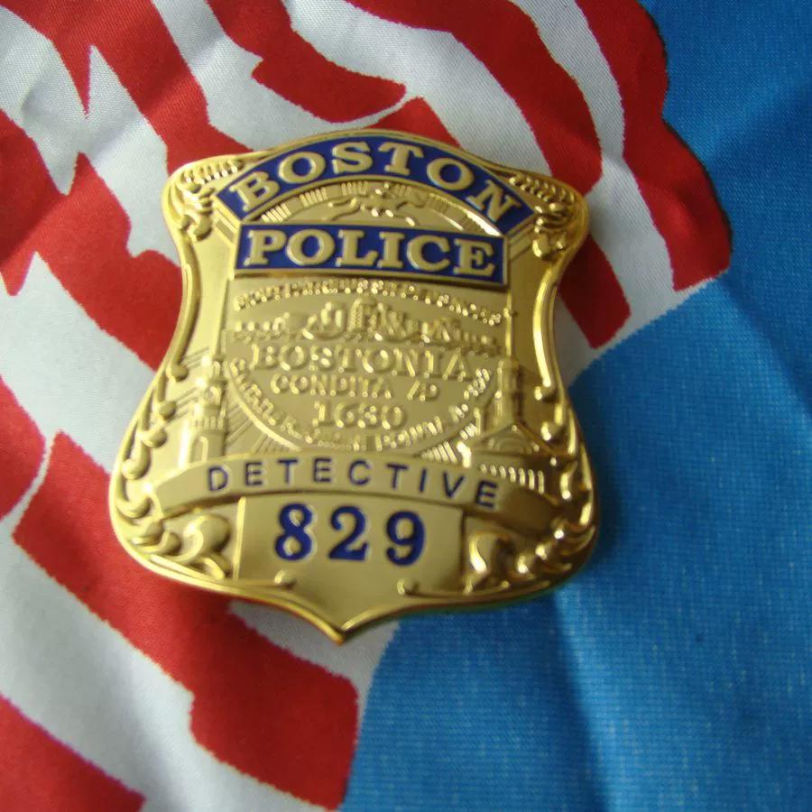 Metal Badge Boston/Boston Detective Badge Pure Copper