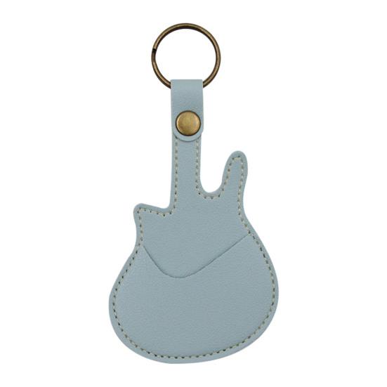 

Держатель для медиаторов в форме гитары, чехол из искусственной кожи для медиатора, переносная сумка для хранения медиатора для гитаристов, любителей, учителей синий