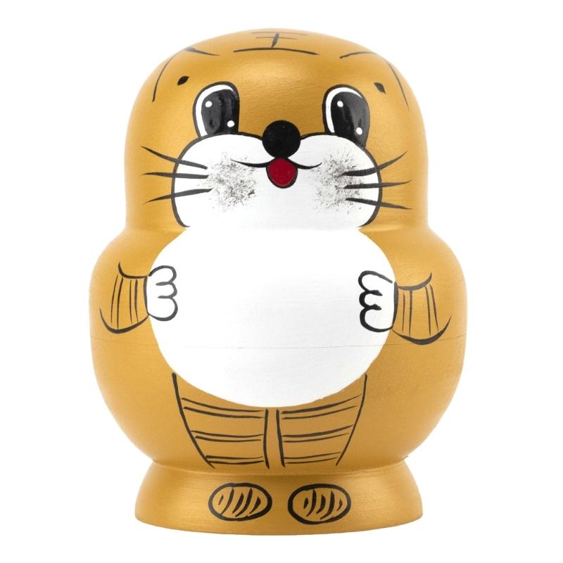 Traditional Russian Nesting Dolls 10Pcs/Set Hand Painted Wood Matryoshka  Theme Nesting Dolls Folk Art Collectibles