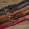 Retro Trend All-match Stitching Decorative Belt for Women Pure Cowhide Hot Jeans Belt