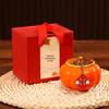 Ruyi Persimmon Ceramic Tea Can: Sealed Canister for Tea, Home Decor & Wedding Souvenir