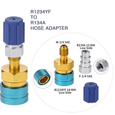 Freon R134A To R1234YF Refrigerant Gas Filling Adapter HVAC R 1234YF To 134A Inflate Connector Automotive Air Conditioning Tools