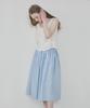 HANE Strap Flare Skirt_Sky