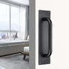 Sliding Barn Door Handles Stainless Steel Interior Door Handle Cabinet Pulls  Wardrobe Furniture Pull Kitchen Drawer Hardware