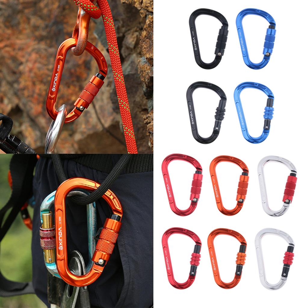 22KN Screw Gate Auto Locking Carabiner Quickdraw for Climbing