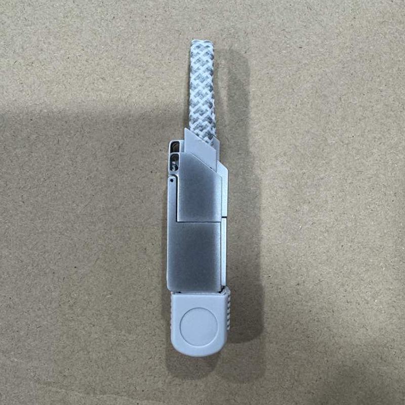 Zinc Alloy 4-In-1 Portable Keychain Charging Cable 60W Pd Fast Charge Data Cable Adapter Travel Portable Magnetic Keyring