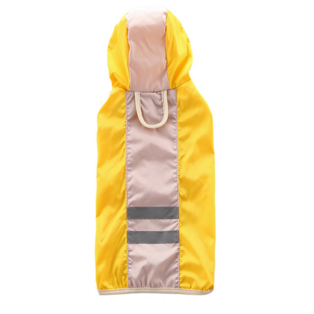 Dog Raincoat Waterproof Puppy Poncho Hooded Rainwear Reflective Dog Rain Coat Dogs Waterproof Coat Polyester Puppy Rain Cloak