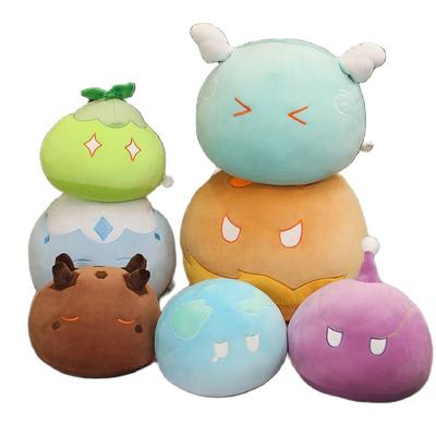 Genshin Impact Schleim Plüschtiere Wind Donner Element Schleim Kissen Kissen Gefüllte Weiche Plüschtiere Puppen Geschenke für Fans